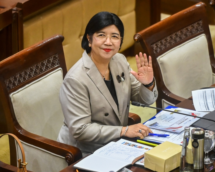 Destry Damayanti as Governor of Bank Indonesia