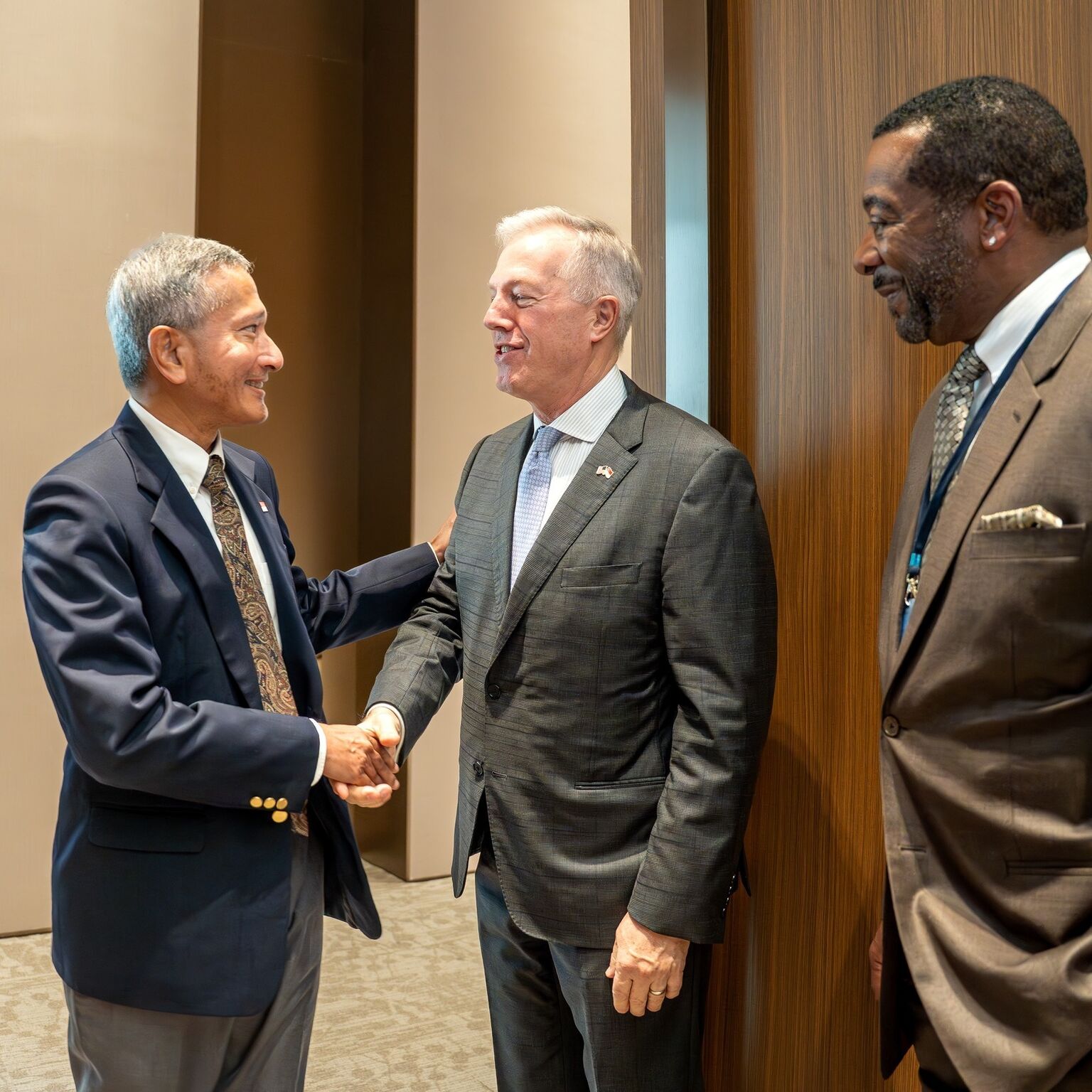Minister for Foreign Affairs Dr Vivian Balakrishnan and Amb. Ted Osius, Senior Vice President & Regional Managing Director