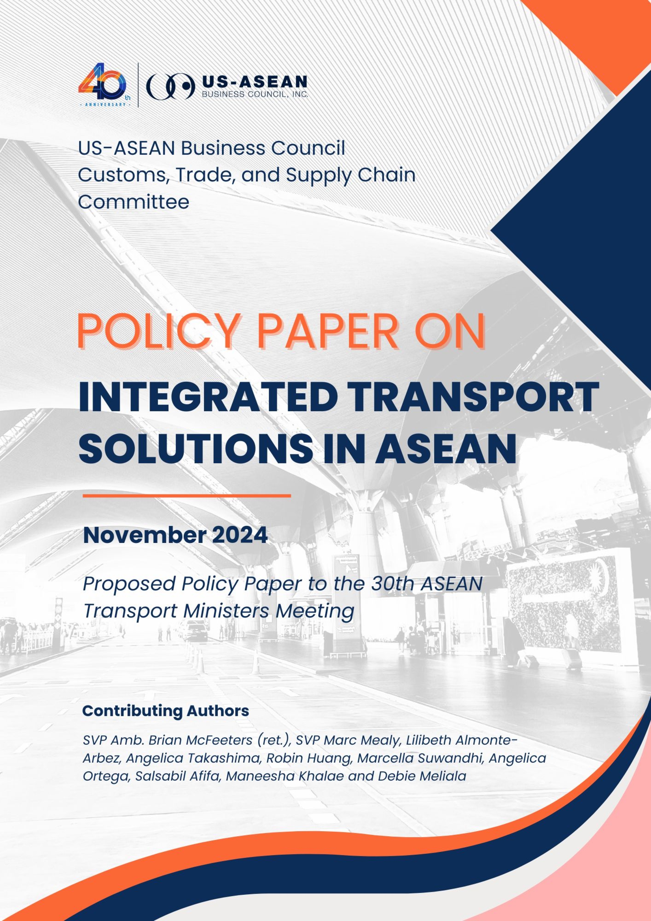 Policy paper on integrated transport solutions in ASEAN