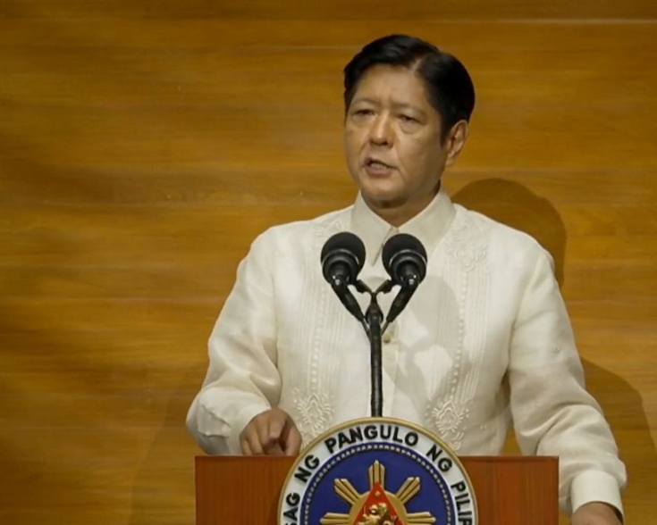 President Ferdinand Marcos Jr. delivers his third State of the Nation Address. RTVM screengrab